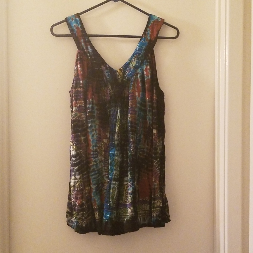 Multi-color loose tank top